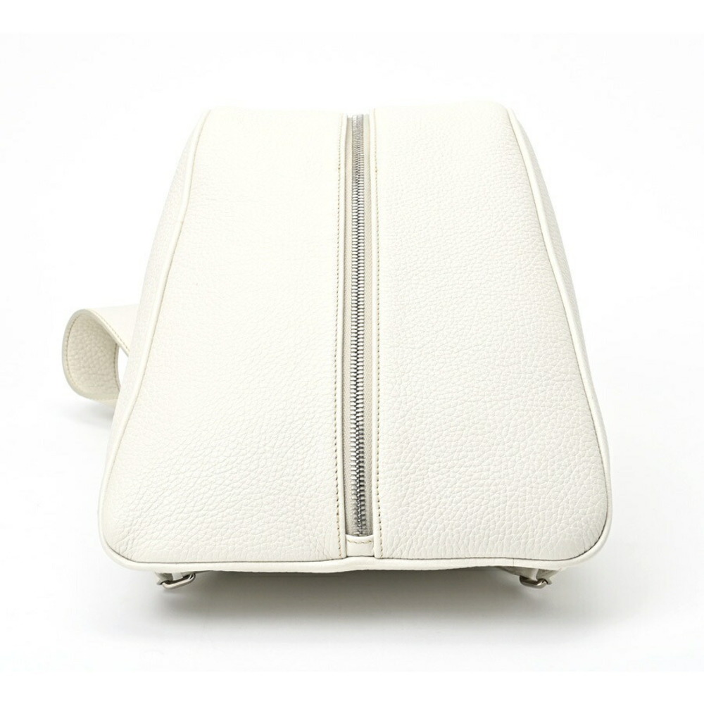 Prada Vitello White Triangle Backpack - image 6